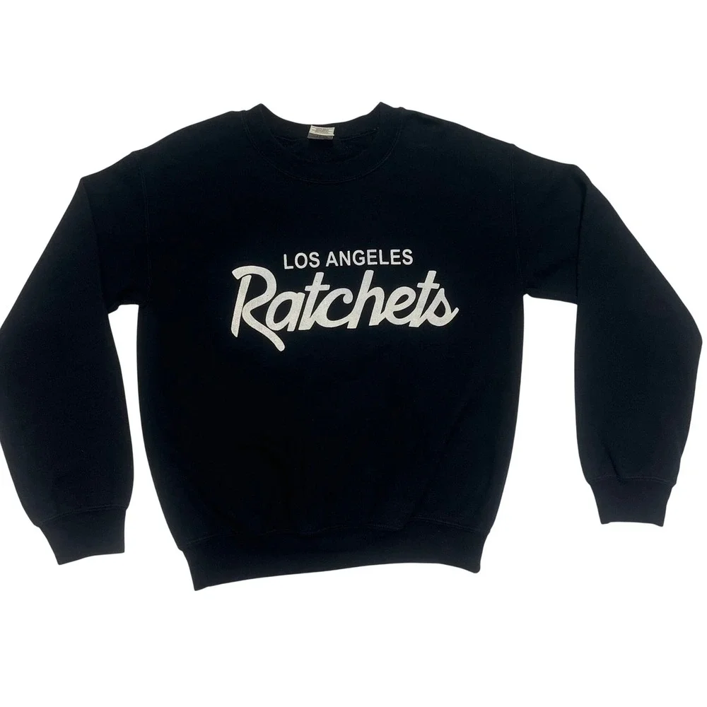 Los Angeles Ratchets Sweatshirt Black Crewneck Pullover Small
